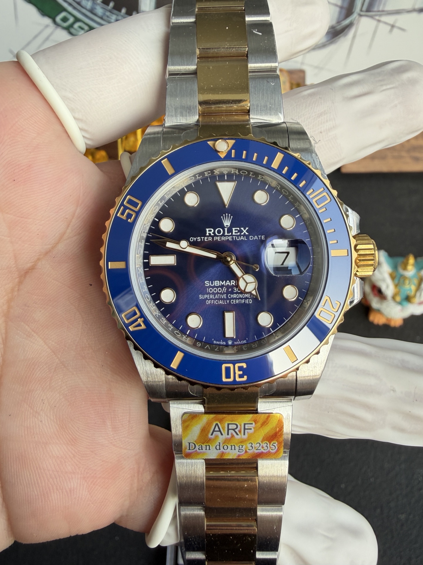 GYL Rolex Submariner Date 126613LB Two Tone Yellow Gold Blue Dial Gained Weight 175g 1:1 Super Clone ARF 41mm-GYL-GaiYalun
