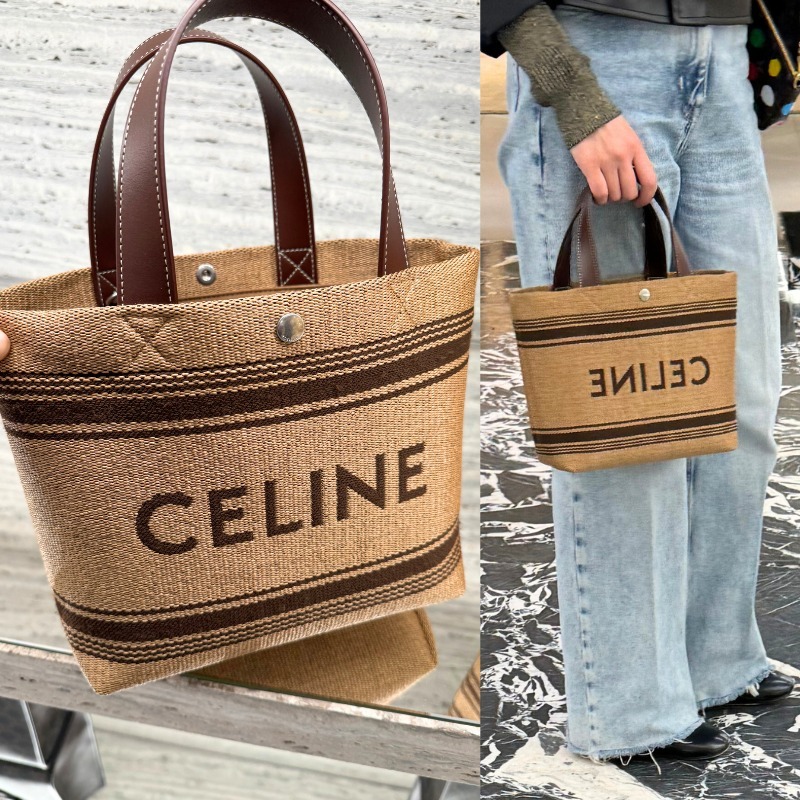★ラフィア素材が可愛い★【CELINE】ミュージアム カゴバック