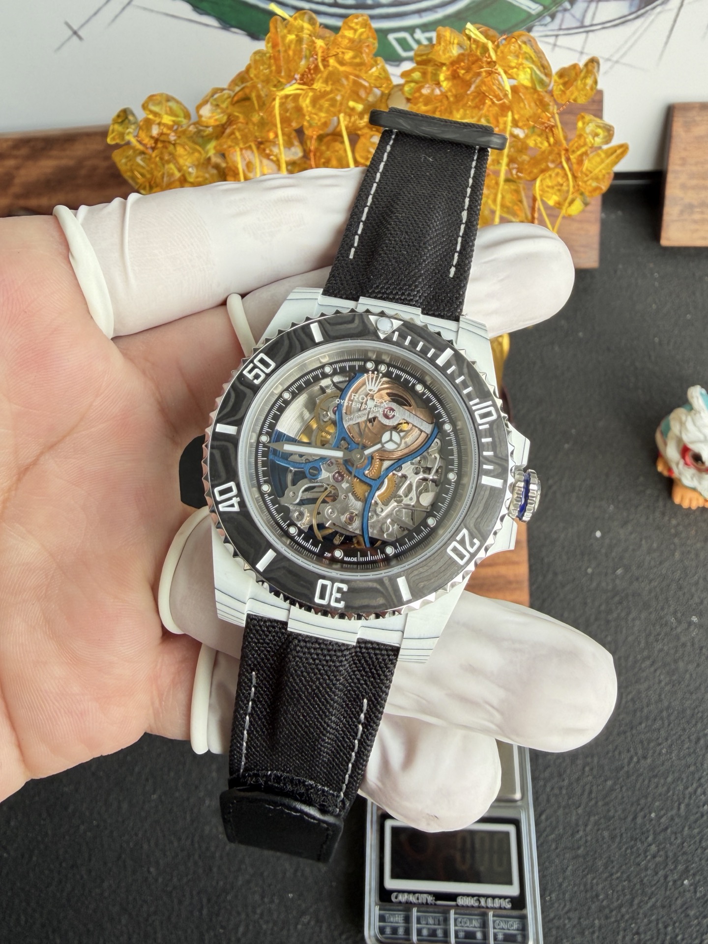 GYL Rolex Submariner Carbon Quartz “Summer” Vision of Miami Skeletonized Movement Zif Remould 1:1 Best Replica 41mm-GYL-GaiYalun