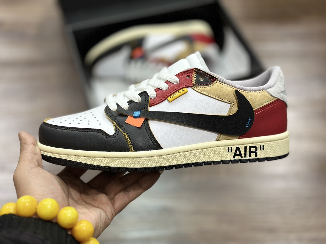 Customized Travis Scott x OFF-WHITE x Union x Air Jordan 1 Low