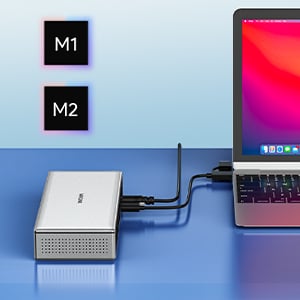 quad monitor docking station