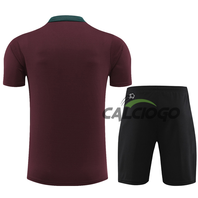 Kit Gara Paris PSG Rosso Jersey 2024-2025
