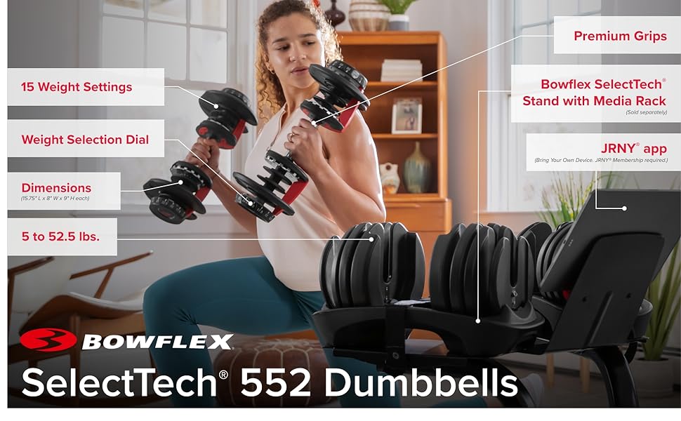 Bowflex SelectTech 552 Dumbbells