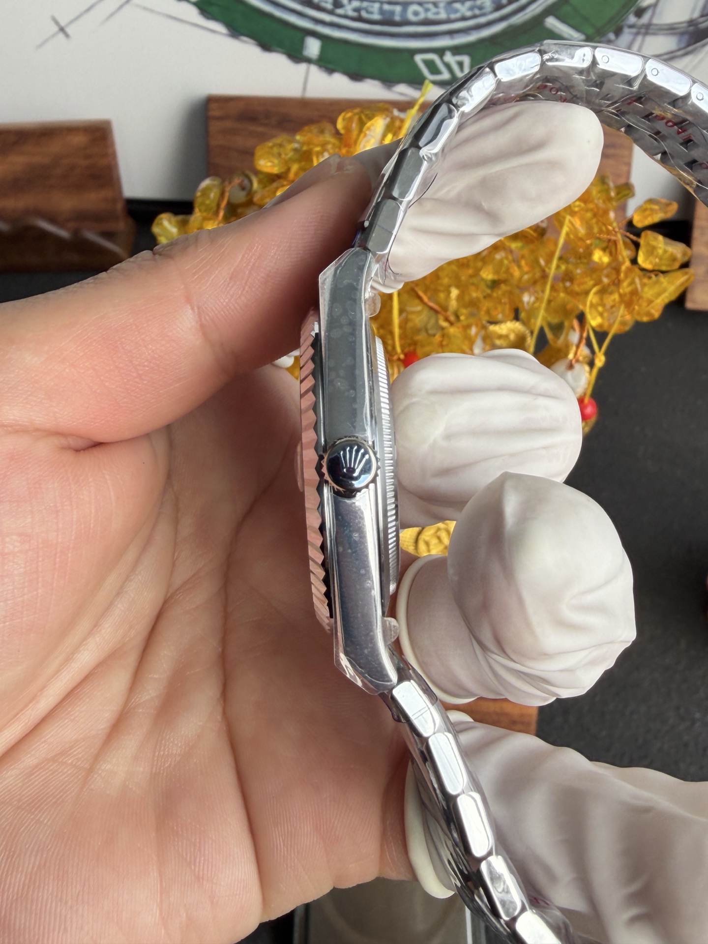 GYL Rolex Land-Dweller 127334-0001 White Honeycomb-motif Dial Jubilee Bracelet Best Replica BPF 40mm-GYL-GaiYalun