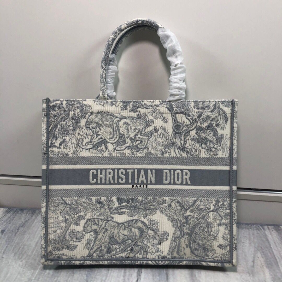 M1286L】 DIOR ディオール バッグ スーパーコピー “DIOR BOOK TOTE” “トワル ドゥ ジュイ”スモールバッグ レディース  トートバッグ