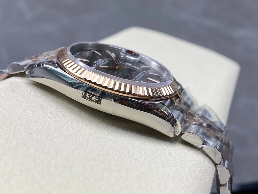 GYL Rolex Datejust 36mm Slate Grey Fluted Motif Dial Fluted Bezel Two-Tone Rose Gold Jubilee Bracelet (126231) 11 Super Clone – DD3235 Movement-GYL-GaiYalun