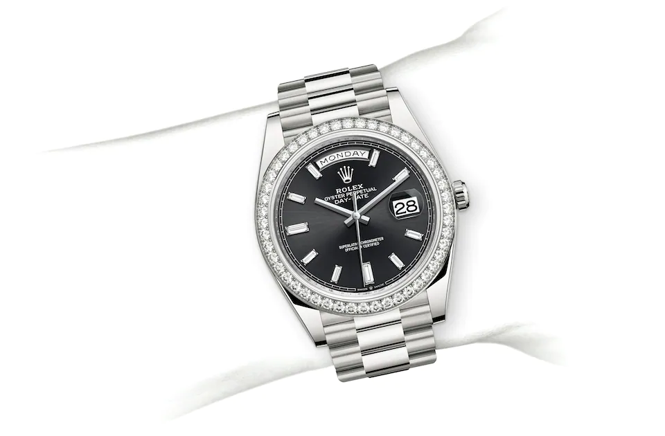 Rolex Day-Date in 18 ct white gold M228349RBR-0003 at J. Licht & Sons Rolex Boutique