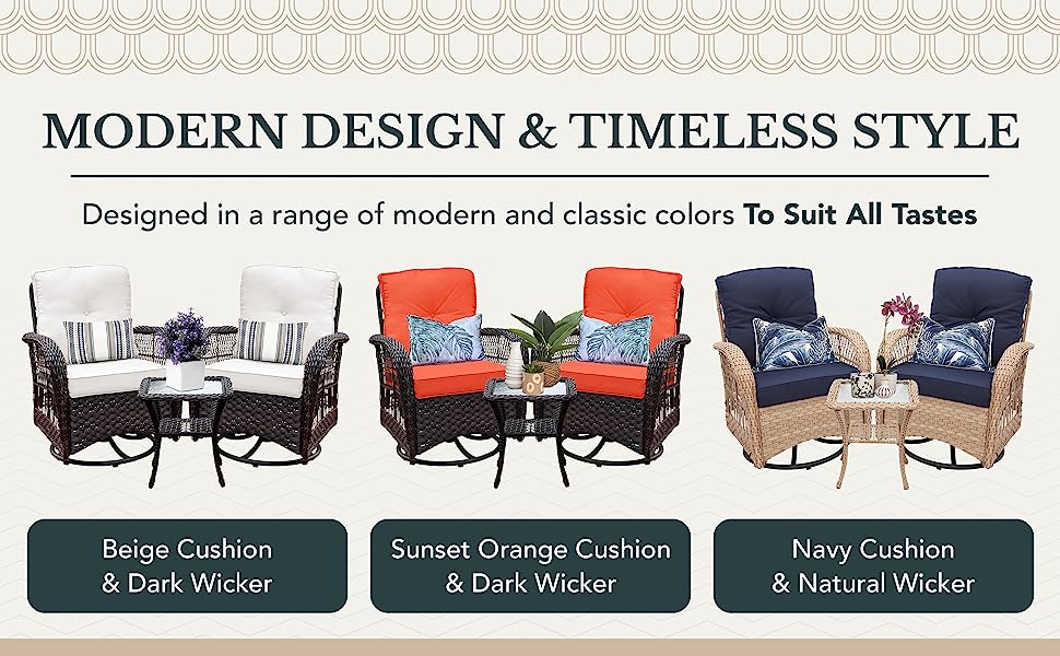 outdoor furniture outdoor swivel rocker patio chairs in 3 colors