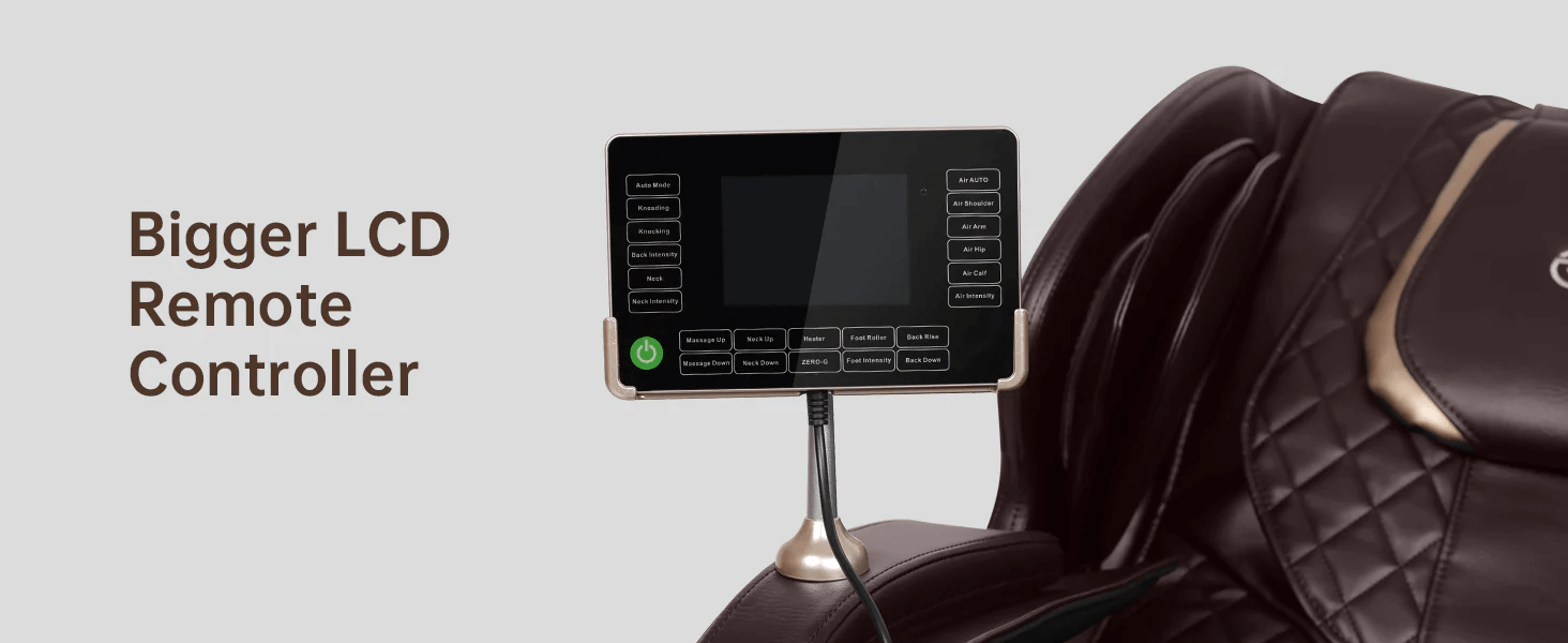 Massage Chair with Bigger LCD Remote Screen Controller