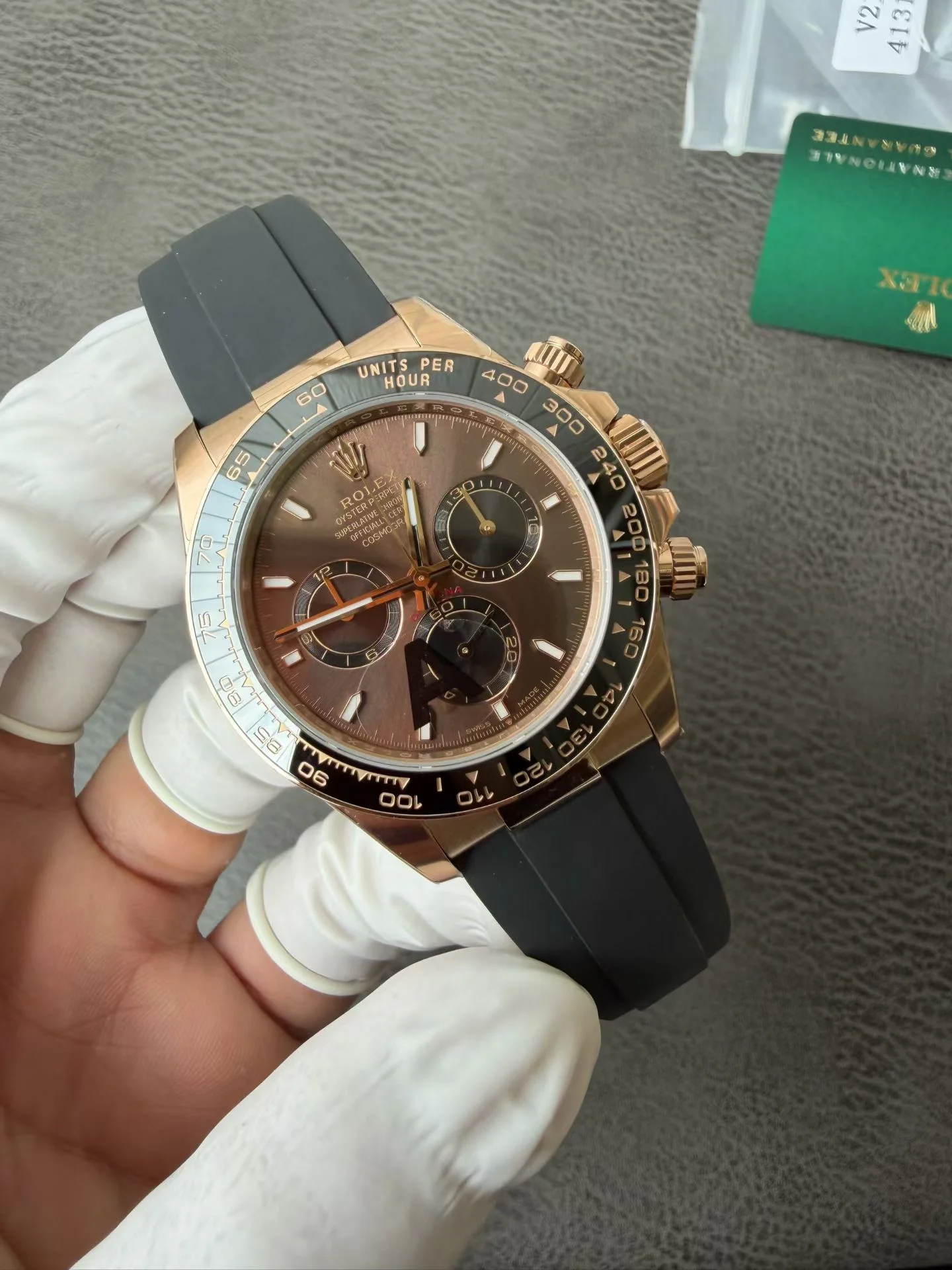 GYL Rolex Daytona 40mm Everose Gold Chocolate Dial Rubber Strap (126515LN) 11 Super Clone – DD4131 Movement-GYL-GaiYalun