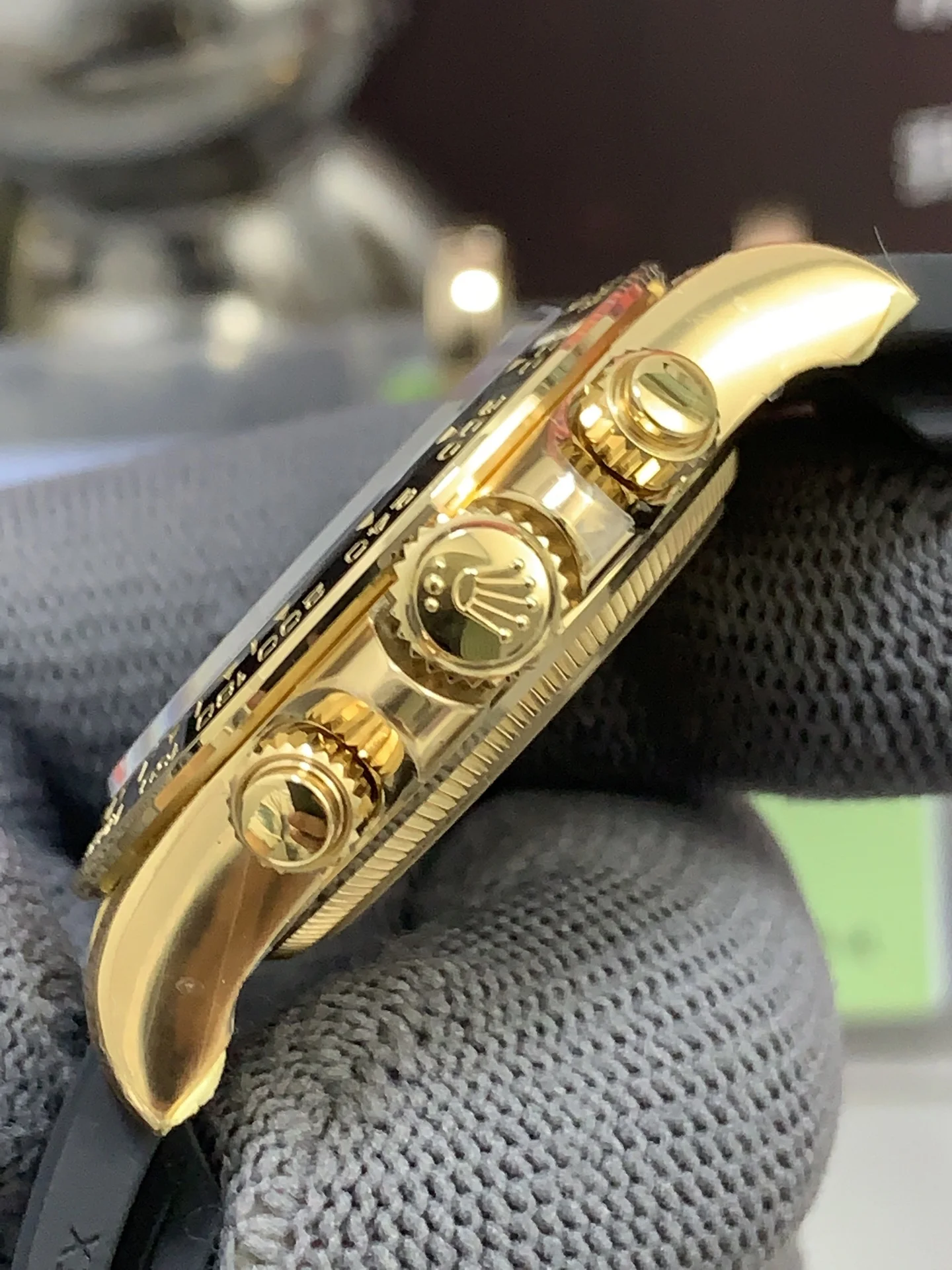 GYL Rolex Cosmograph Daytona 40mm “Pikachu” Champagne Dial Yellow Gold Rubber Strap (126518LN) 11 Super Clone – DD4131 Movement-GYL-GaiYalun