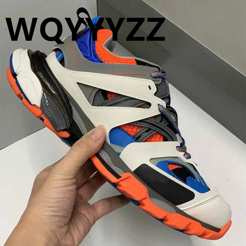 Designer Sneakers Lace Up Round Toe Fashion Women Shoes Unisex Couple Sport Shoes Size 35-45 Men Shoes Luxury Brand Mules 2023