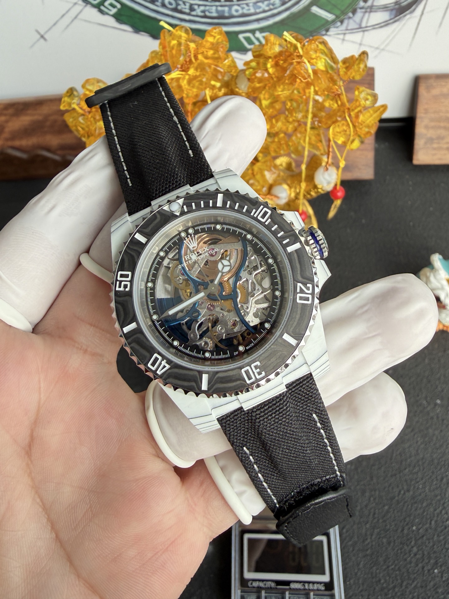 GYL Rolex Submariner Carbon Quartz “Summer” Vision of Miami Skeletonized Movement Zif Remould 1:1 Best Replica 41mm-GYL-GaiYalun