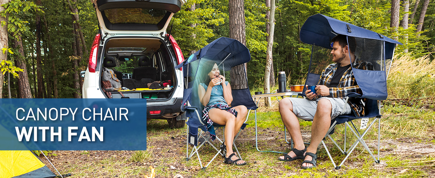 camping chair with canopy