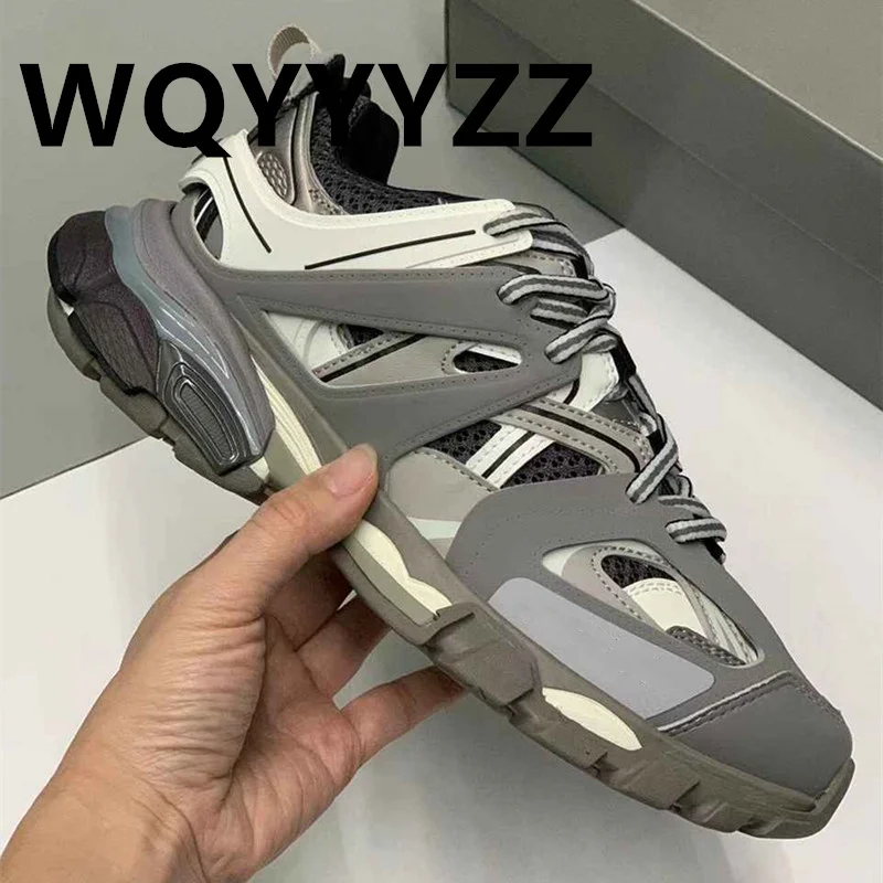 Designer Sneakers Lace Up Round Toe Fashion Women Shoes Unisex Couple Sport Shoes Size 35-45 Men Shoes Luxury Brand Mules 2023