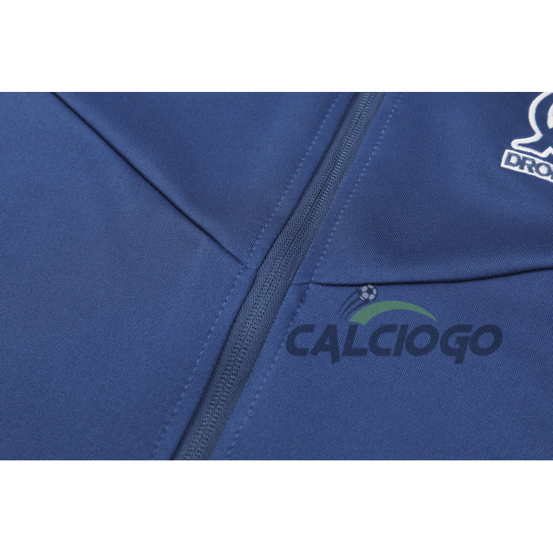 Tuta Calcio Marsiglia OM Felpa Zips Blu 2023-2024