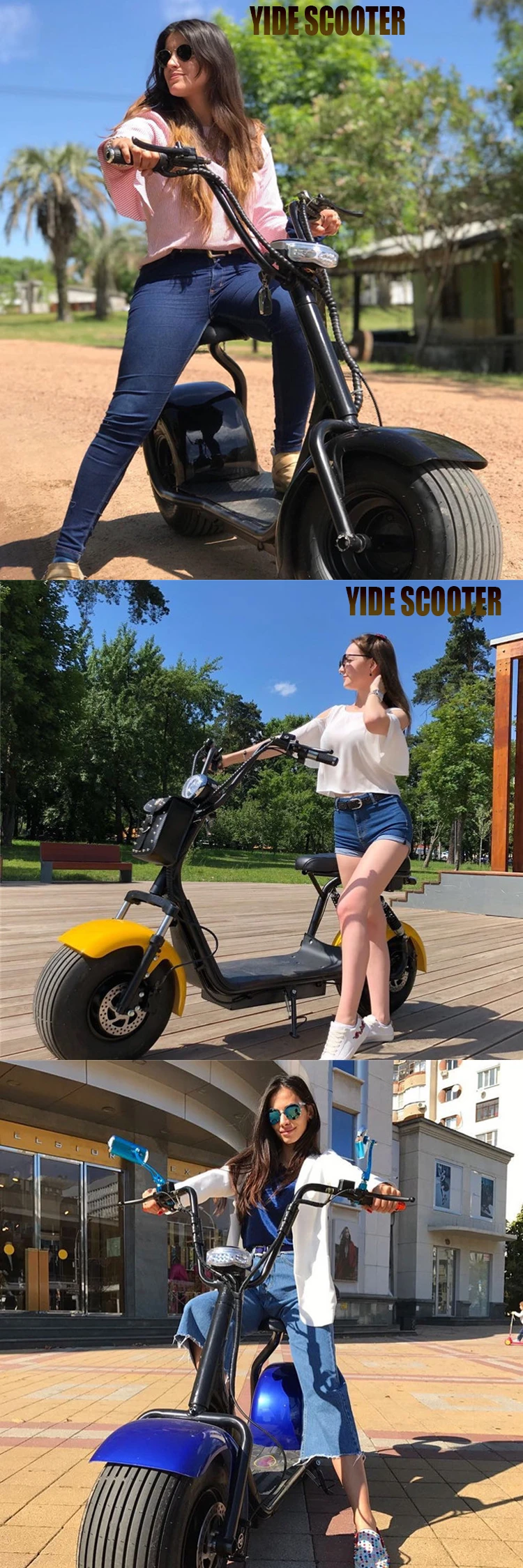 EEC COC Approved harleyment Style Super Power 200W 3000W Citycoco Electric Motorcycle Scooter For Sale