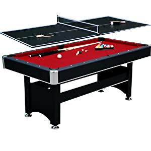 Hathaway Spartan 6' Pool Table & Table Tennis Multi Game Table