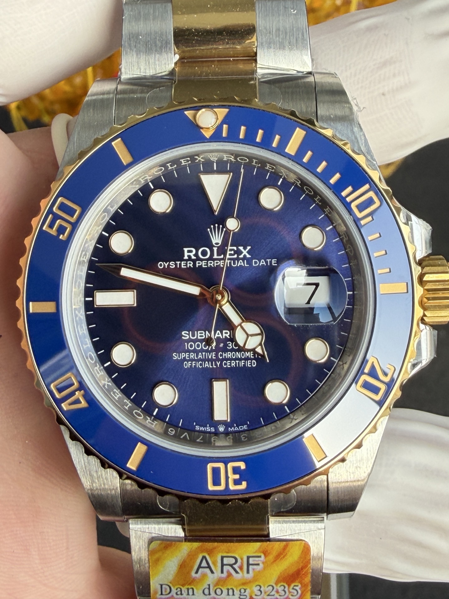 GYL Rolex Submariner Date 126613LB Two Tone Yellow Gold Blue Dial Gained Weight 175g 1:1 Super Clone ARF 41mm-GYL-GaiYalun