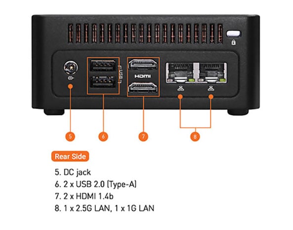 ASRock Industrial NUCS Ultra 4X4 BOX 8040 Series Fanned Barebone