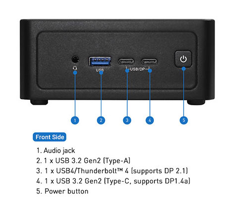 ASRock Industrial NUC Ultra 100 BOX Series Fanned Barebone