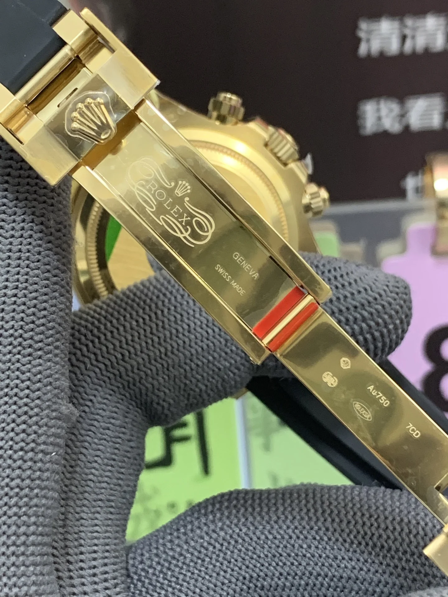 GYL Rolex Cosmograph Daytona 40mm “Pikachu” Champagne Dial Yellow Gold Rubber Strap (126518LN) 11 Super Clone – DD4131 Movement-GYL-GaiYalun