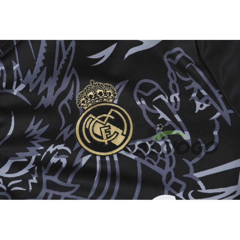 Tuta Calcio Real Madrid Felpa Zips Nero 2023-2024