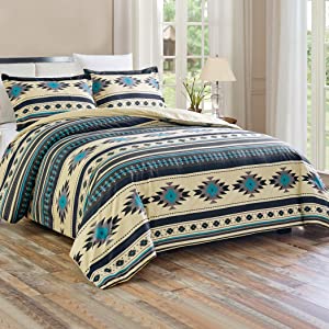 Prescott 3-Piece Comforter Set, Teal
