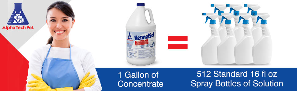 KennelSol, kennelsol disinfectant 1 gallon disinfectant for dog