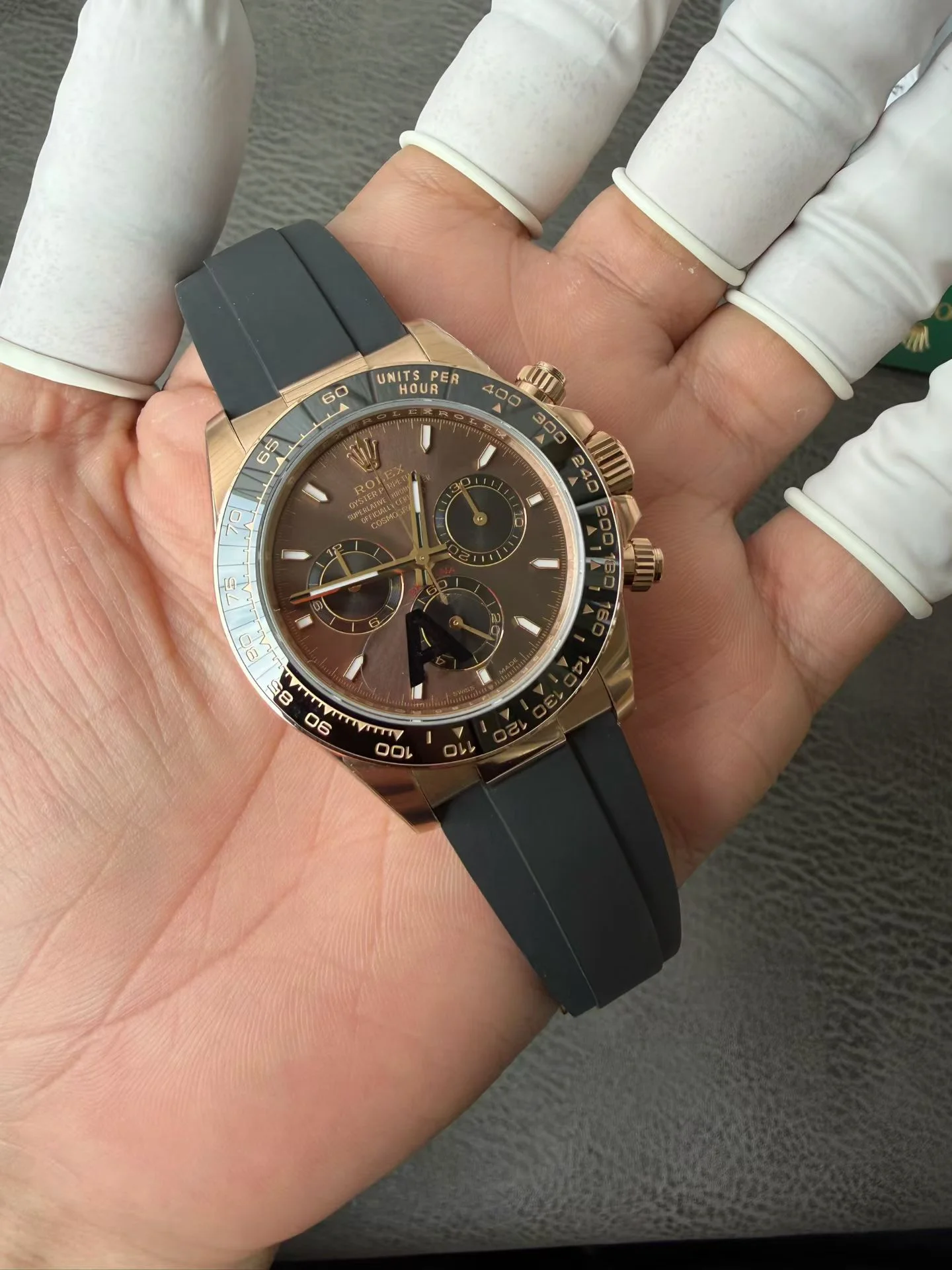 GYL Rolex Daytona 40mm Everose Gold Chocolate Dial Rubber Strap (126515LN) 11 Super Clone – DD4131 Movement-GYL-GaiYalun