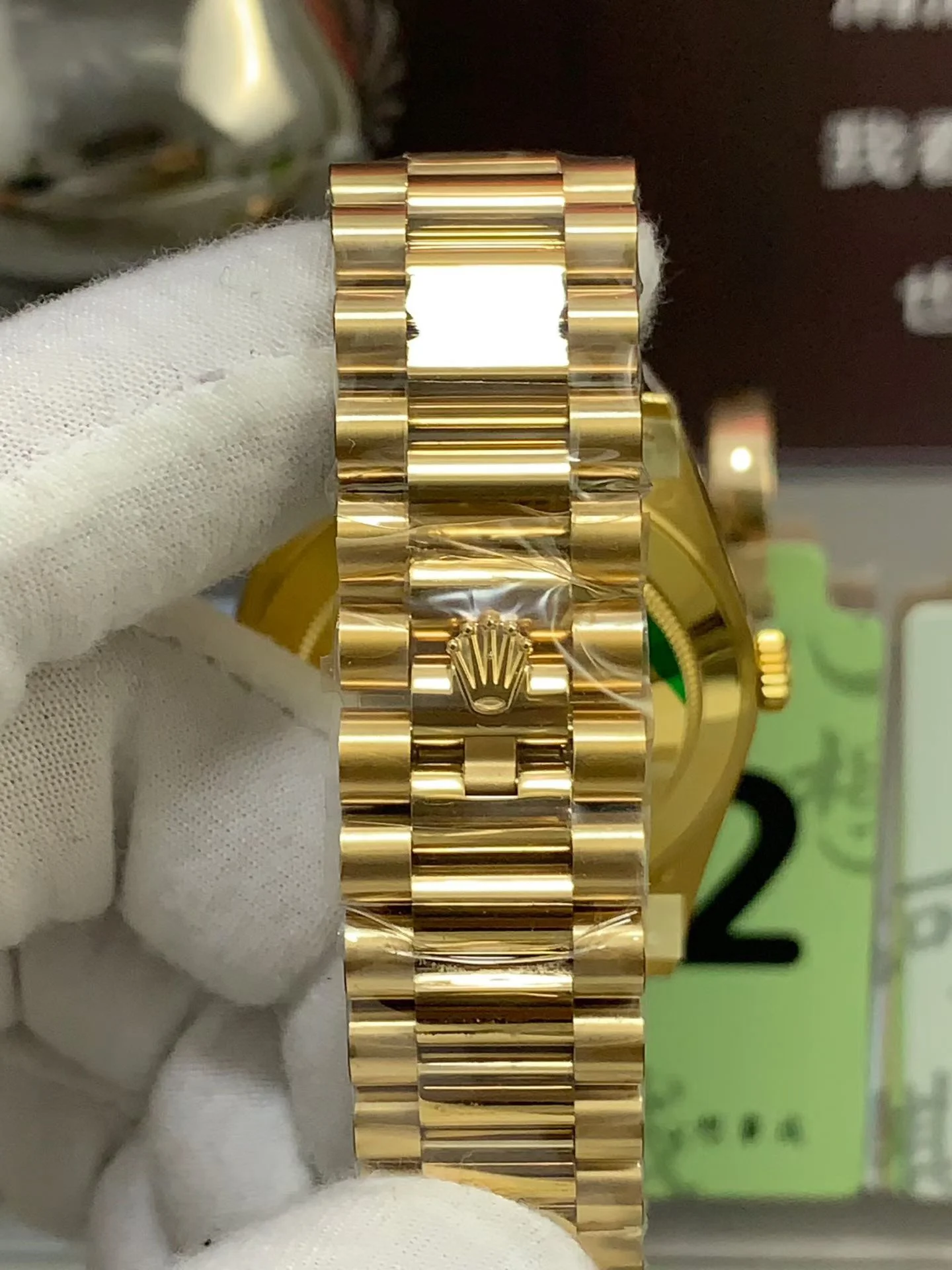 GYL Rolex Day-Date 40 Yellow Gold White Baguette Diamond Dial (228238) V2 11 Super Clone – DD3255 Movement-GYL-GaiYalun