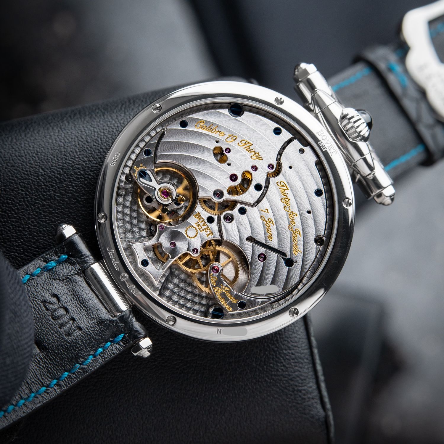 Bovet 19Thirty Fleurier 1 of 60 Turquoise Great Guilloche Limited Steel 42