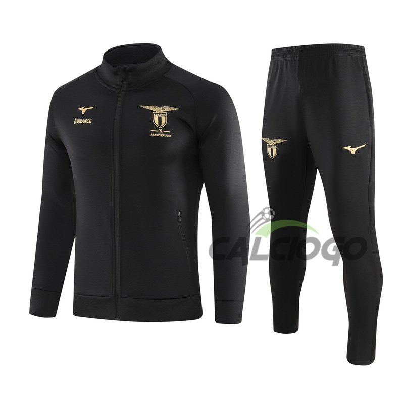 Tuta Calcio SS Lazio Felpa Zips Nero 2023-2024