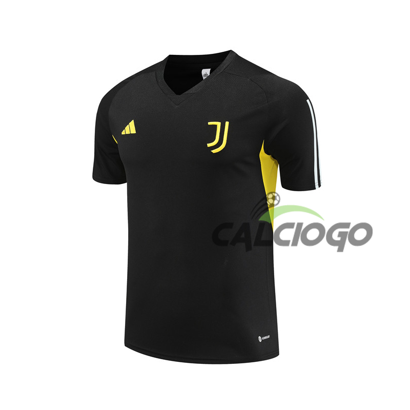 Maglia Juventus Nero Manica Corta 2023-2024