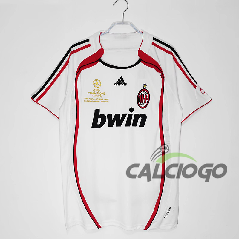 Maglia Storica AC Milan Bianco Away 2006-2007