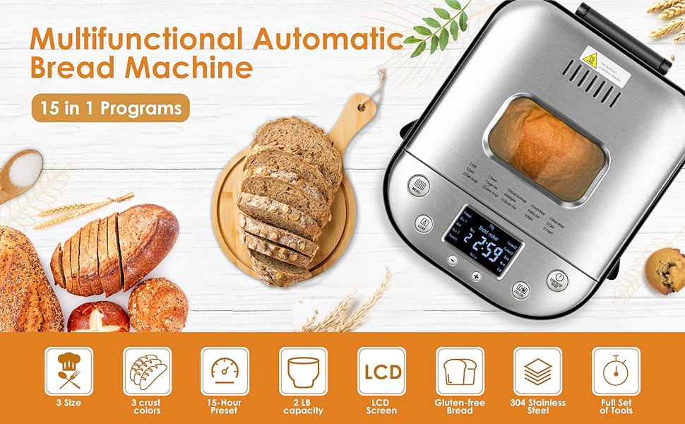 automatic bread machie kitchen in the box