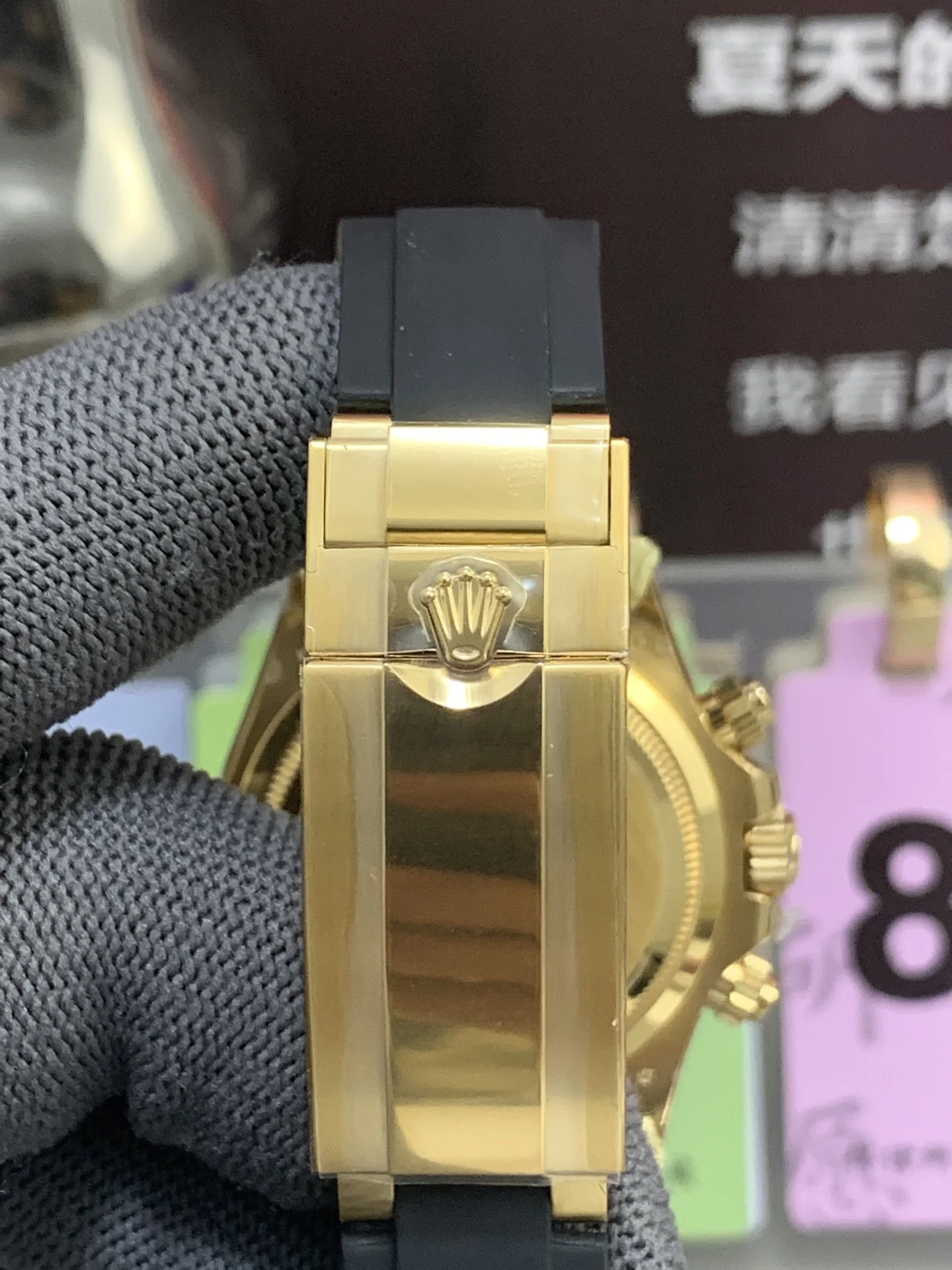 GYL Rolex Cosmograph Daytona 40mm “Pikachu” Champagne Dial Yellow Gold Rubber Strap (126518LN) 11 Super Clone – DD4131 Movement-GYL-GaiYalun