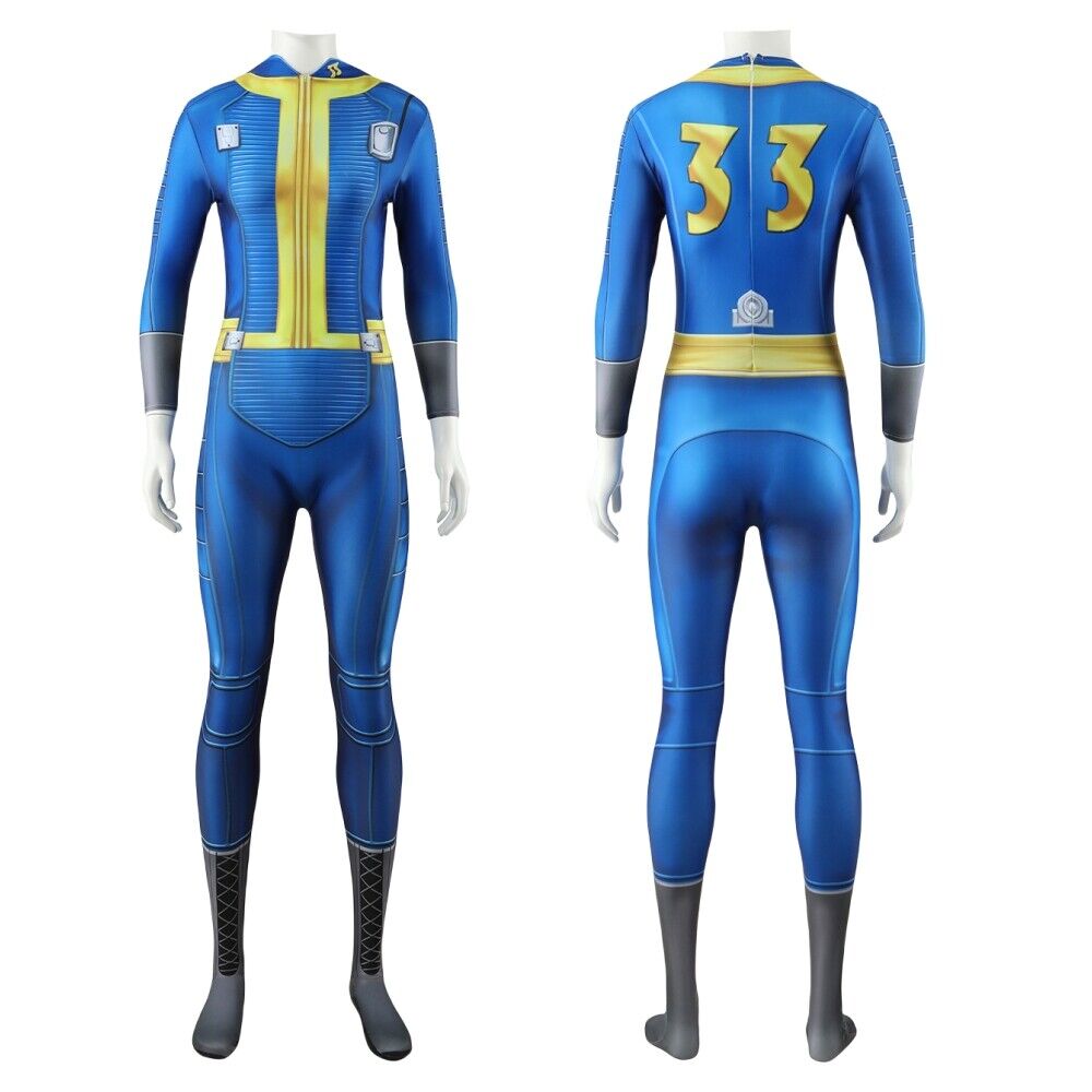 Xcoser Fallout Lucy Jumpsuit Cosplay Costume Bodysuit Uniform Adult Kids
