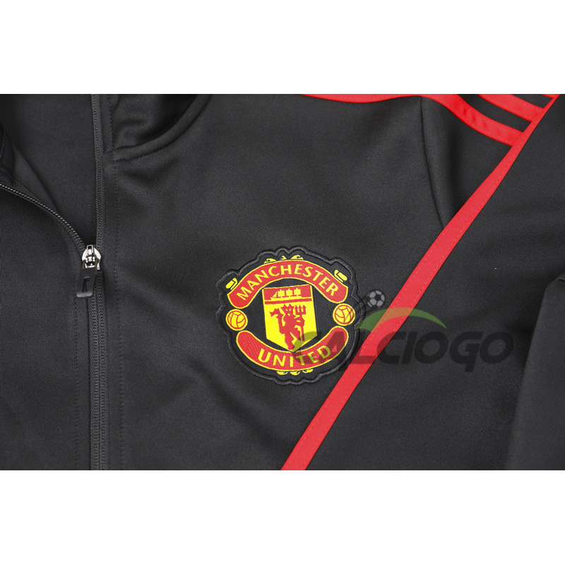 Tuta Calcio Manchester United Felpa Nero 2023-2024