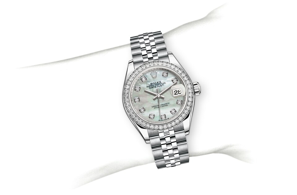 Rolex Lady-Datejust in Oystersteel, Oystersteel and gold, m279384rbr-0011 | Europe Watch Company