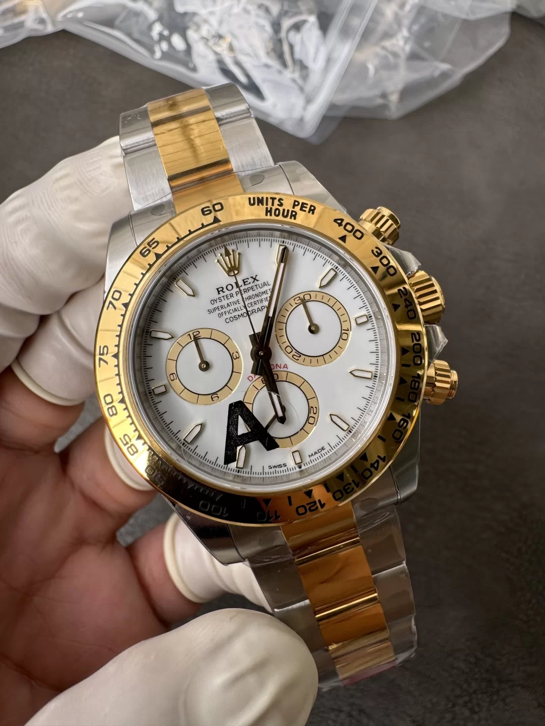 GYL Rolex Cosmograph Daytona Two-Tone Yellow Gold White Dial (126503) 11 Super Clone – DD4131 Movement-GYL-GaiYalun