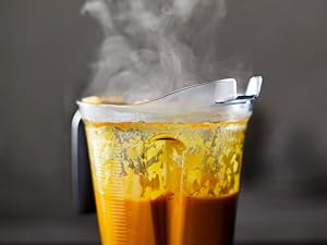 Steam coming from Soup in Vitamix Container