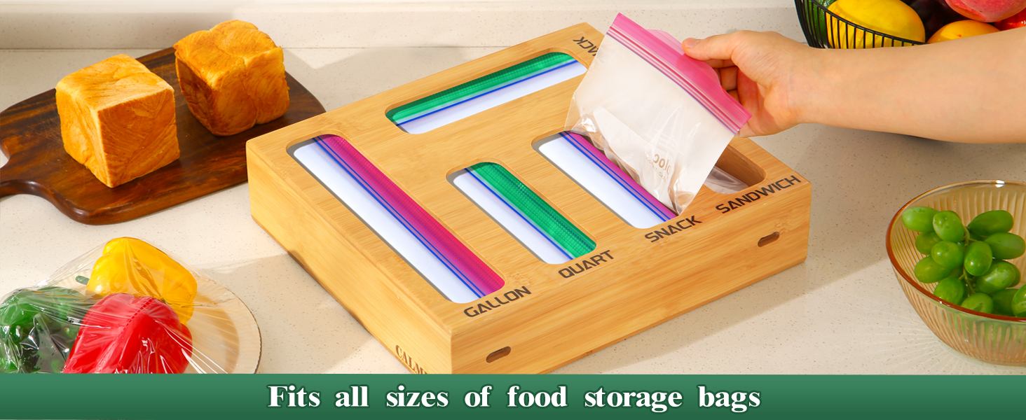 food storage bag organizer