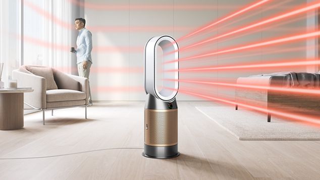 Dyson air purifier hot + cool formaldehyde heating the whole room