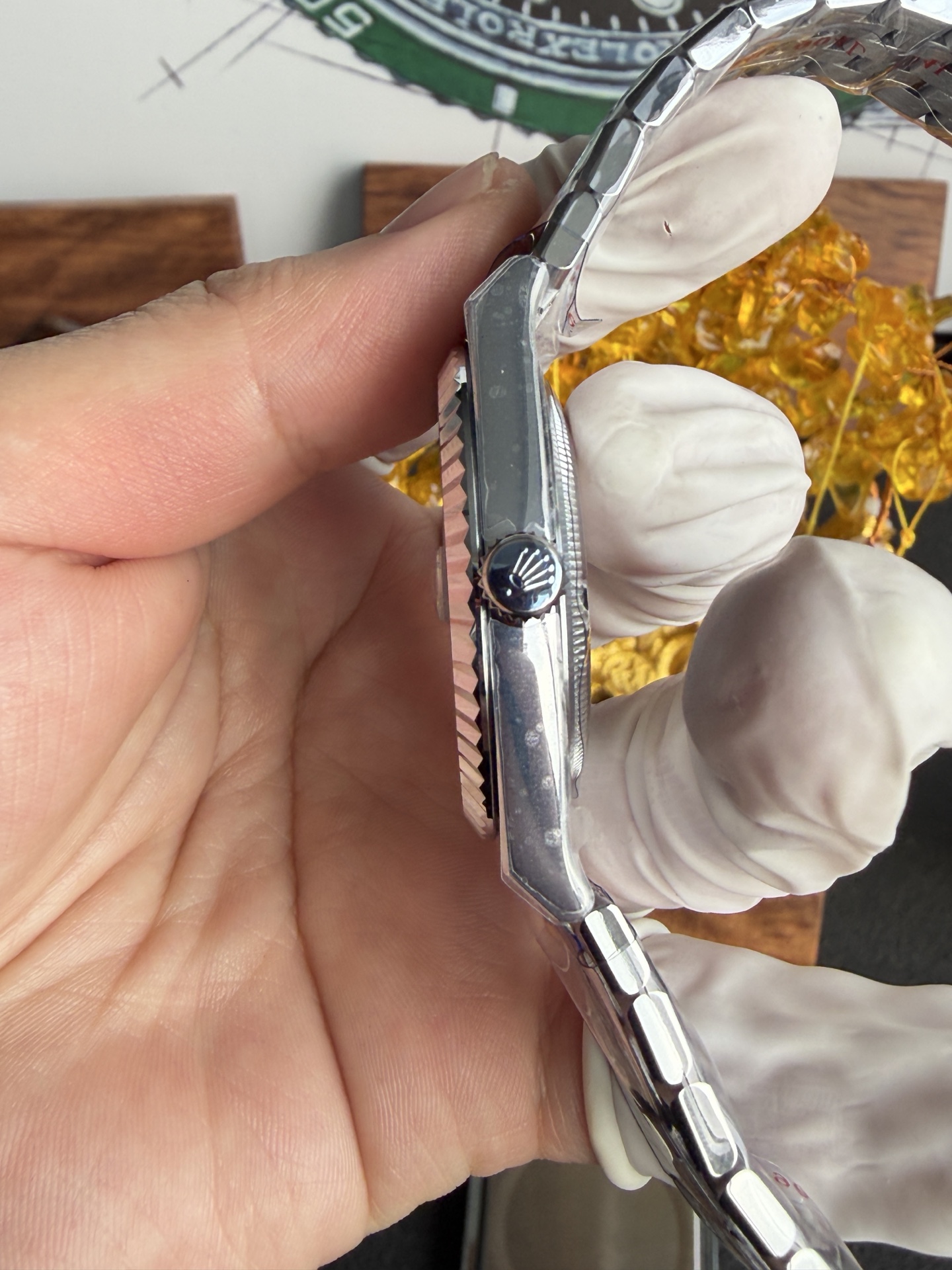 GYL Rolex Land-Dweller 127336-0001 Ice-blue Honeycomb-motif Dial Best Replica BPF 40mm-GYL-GaiYalun