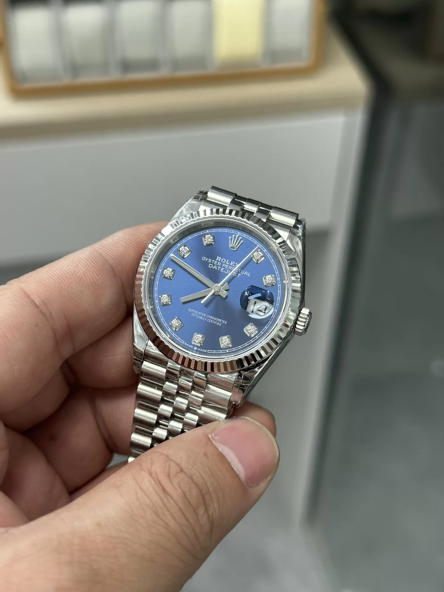 GYL Rolex Datejust 36mm Sunburst Blue Diamond Dial Jubilee Bracelet (126234) 11 Super Clone – DD3235 Movement-GYL-GaiYalun
