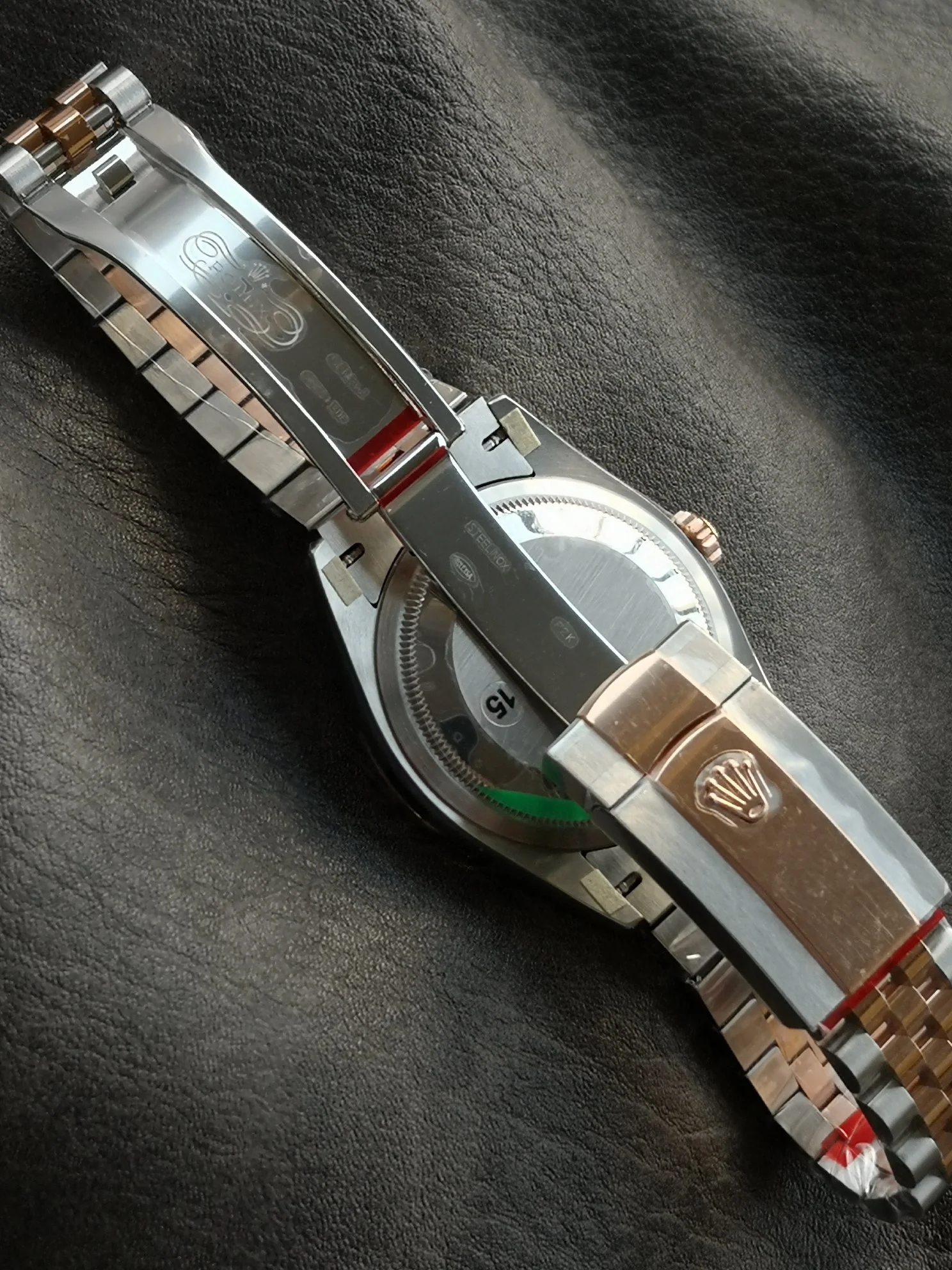 GYL Rolex Datejust 36 Two-Tone Everose Gold Slate Grey Fluted Motif Diamond Dial (126231) 11 Super Clone – DD3235 Movement-GYL-GaiYalun