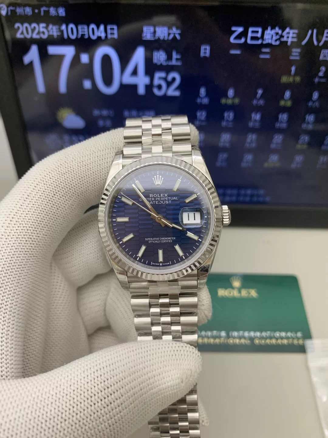 GYL Rolex Datejust 36mm Blue Fluted Motif Dial Jubilee Bracelet (126234) 11 Super Clone – DD3235 Movement-GYL-GaiYalun