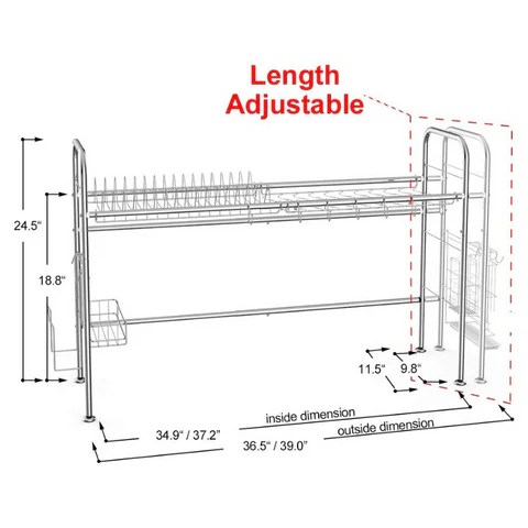 over sink dish drainer