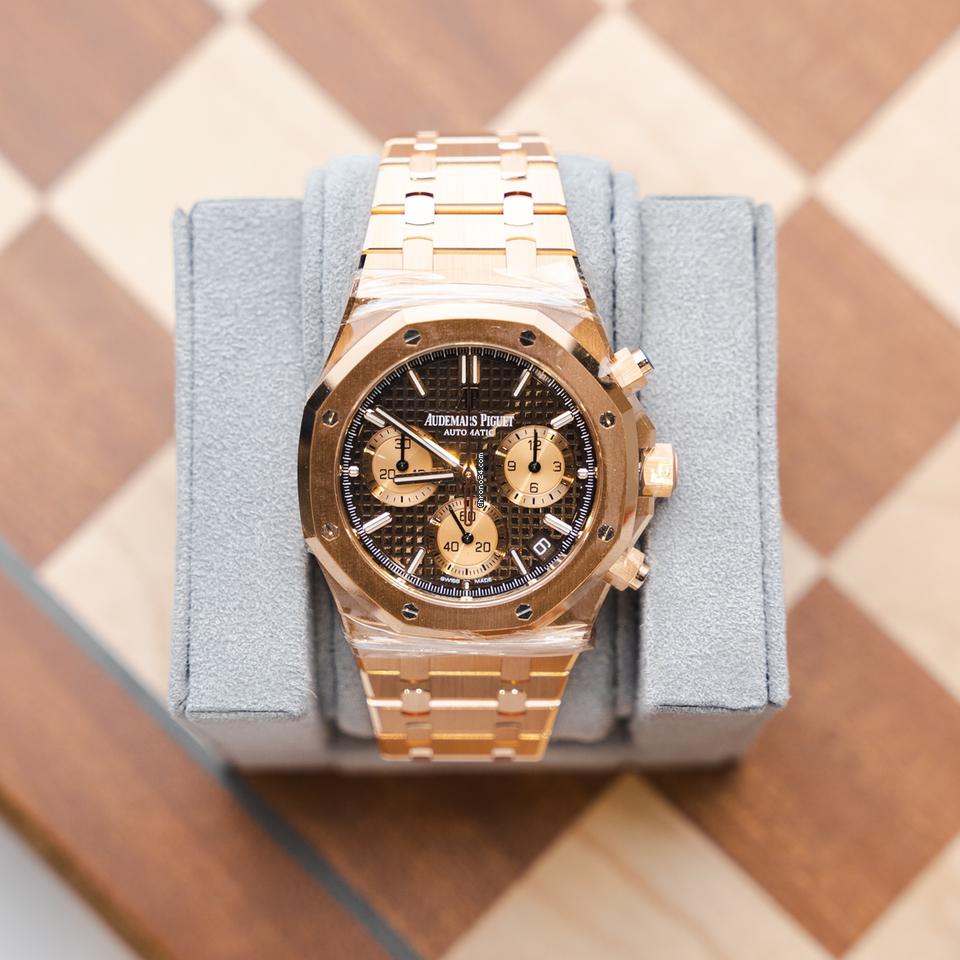 Audemars Piguet Royal Oak Chronograph 41mm - Chocolate Dial -... for  $123,025 for sale from a Trusted Seller on Chrono24